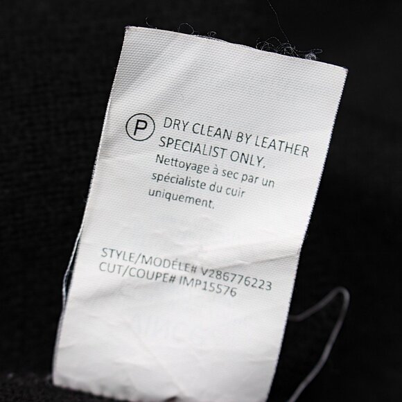 Vince - Wool + Cashmere Blend Double Face Sweater Coat + Leather, Sml Oversize - Picture 13 of 13